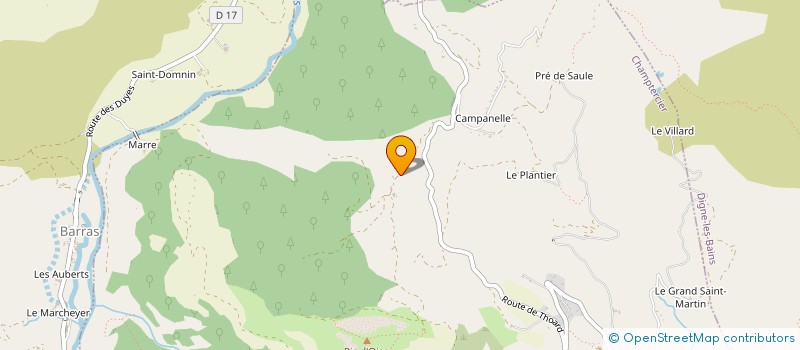 localisation de l'entreprise SCI RAMA à CHAMPTERCIER