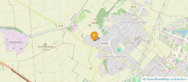 localisation de l'entreprise SCI RAMA  OBERHAUSBERGEN