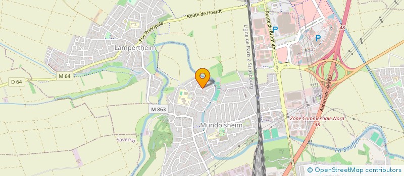 localisation de l'entreprise SCI RAMA  MUNDOLSHEIM