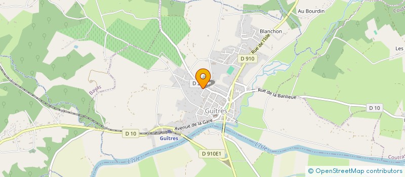 localisation de l'entreprise SCI RAMAR  GUITRES