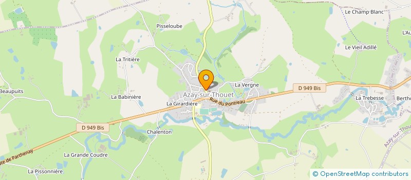 localisation de l'entreprise SCI RAMARO  AZAY-SUR-THOUET