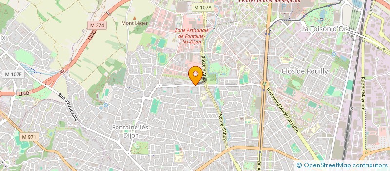 localisation de l'entreprise SCI RAMATROP  FONTAINE-LES-DIJON