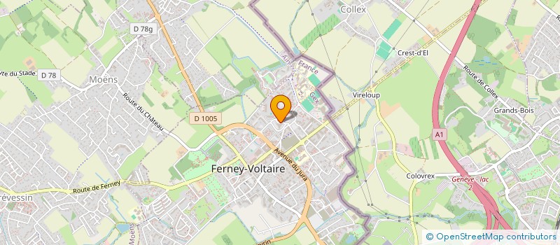 localisation de l'entreprise SCI RAMBATO & MILLIOT à FERNEY-VOLTAIRE