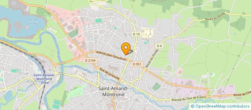 localisation de l'entreprise SCI RAMBOUILLET MADAME DE MAINTENON  SAINT-AMAND-MONTROND