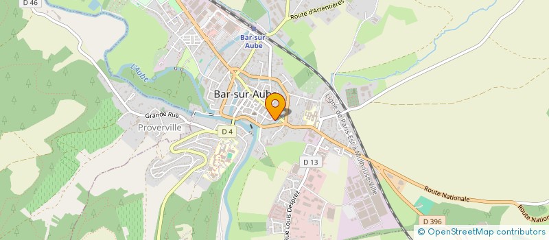 localisation de l'entreprise SCI RAMBUTEAU  BAR-SUR-AUBE