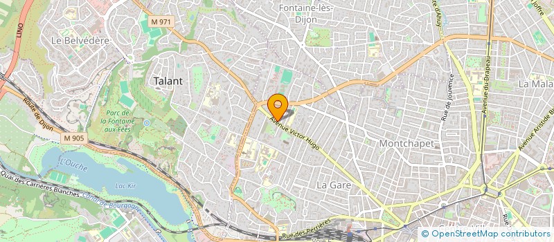 localisation de l'entreprise SCI RAMEAU à DIJON
