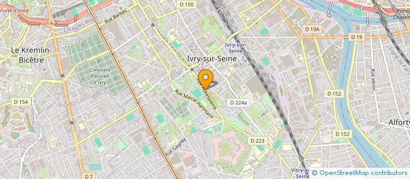 localisation de l'entreprise SCI RAMEAU à IVRY-SUR-SEINE