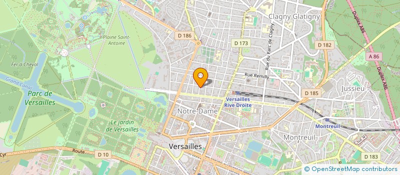 localisation de l'entreprise SCI RAMEAU REVERT à VERSAILLES