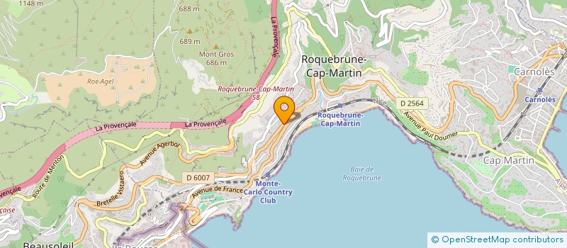 localisation de l'entreprise SCI RAMESMAR  ROQUEBRUNE-CAP-MARTIN