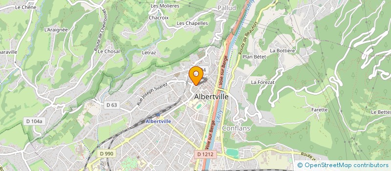 localisation de l'entreprise SCI RAMESSUR IMMOBILIERE  ALBERTVILLE