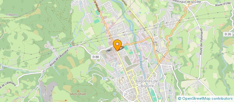 localisation de l'entreprise SCI RAMI  BAGNERES-DE-BIGORRE