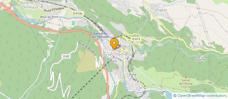localisation de l'entreprise SCI RAMIERE à AX-LES-THERMES