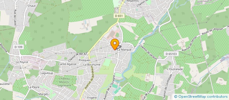 localisation de l'entreprise SCI RAMIREZ  LEOGNAN