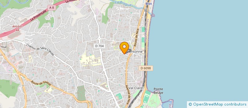 localisation de l'entreprise SCI RAMO à ANTIBES