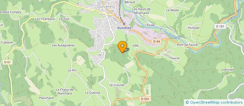 localisation de l'entreprise SCI RAMOUSSE  RIOTORD