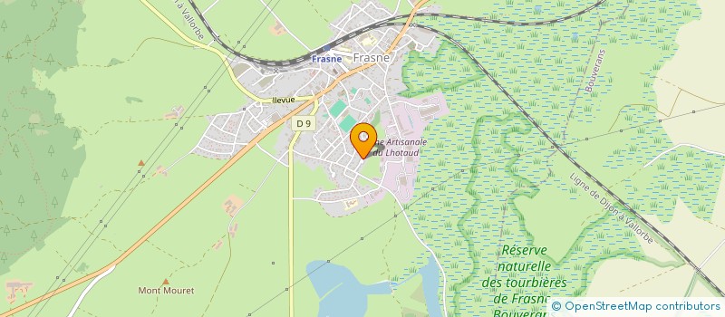 localisation de l'entreprise SCI RAMPIN  CHAMPAGNOLE