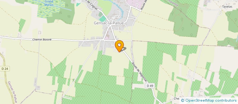 localisation de l'entreprise SCI RAMS  GENSAC-LA-PALLUE