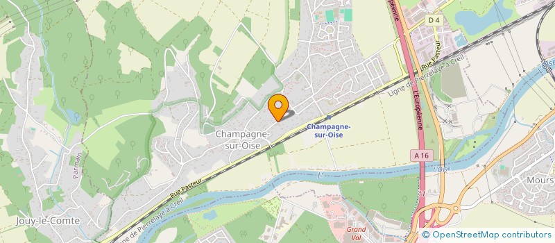 localisation de l'entreprise SCI RAMSAU  CHAMPAGNE-SUR-OISE