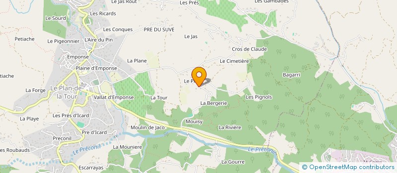 localisation de l'entreprise SCI RAMSES  LE PLAN-DE-LA-TOUR