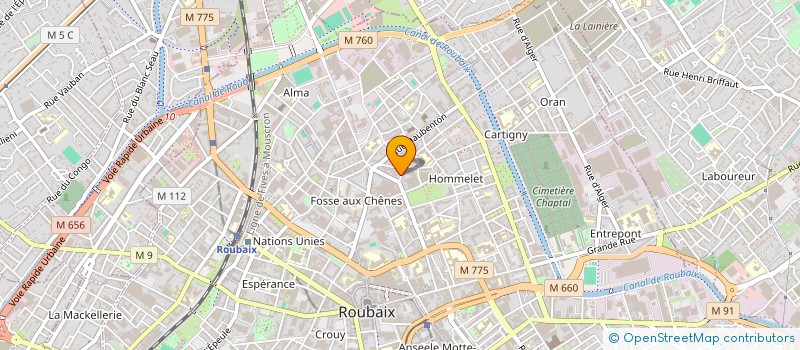 localisation de l'entreprise SCI RAMSES  ROUBAIX