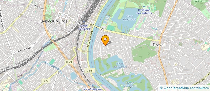 localisation de l'entreprise SCI RAMSES à DRAVEIL