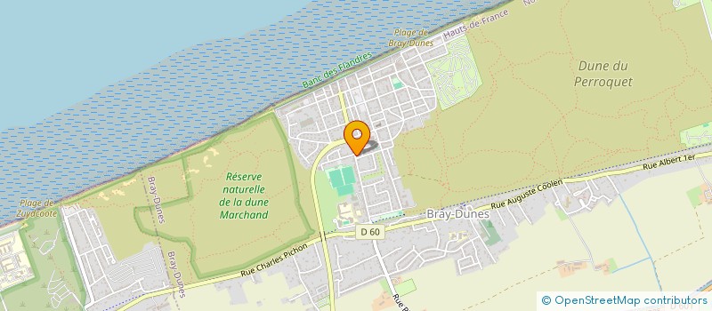 localisation de l'entreprise SCI RAMSES  BRAY-DUNES