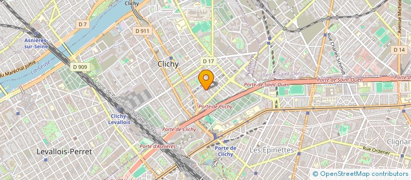 localisation de l'entreprise SCI RAMZI à CLICHY