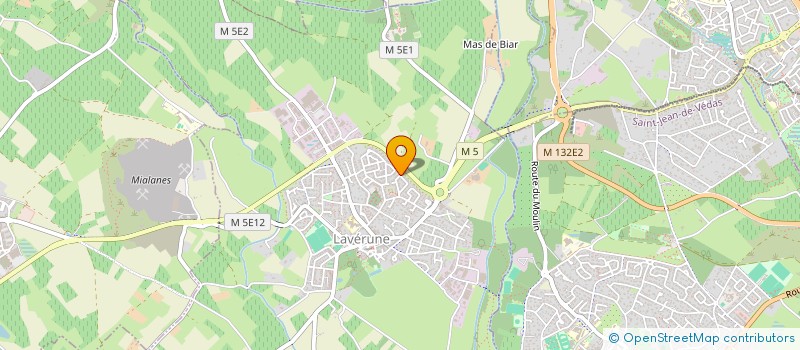 localisation de l'entreprise SCI RAN  LAVERUNE