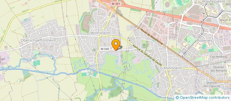 localisation de l'entreprise SCI RANA  WOLFISHEIM