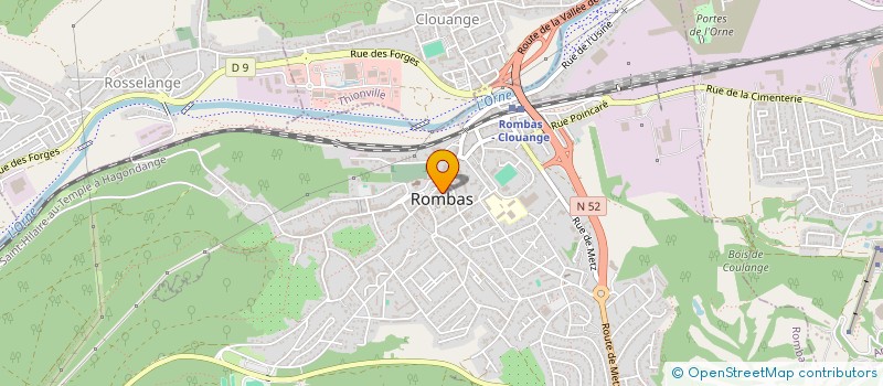 localisation de l'entreprise SCI RANBOURG IMMOBILIERE  ROMBAS