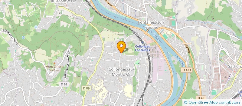 localisation de l'entreprise SCI RANC & GENEVOIS  COLLONGES-AU-MONT-D'OR