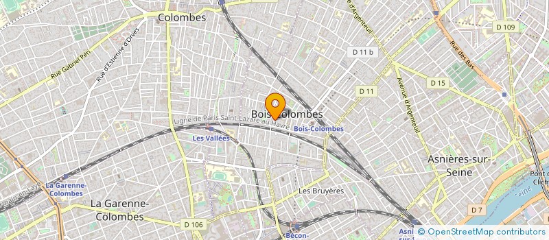 localisation de l'entreprise SCI RANCHENILLE à BOIS-COLOMBES