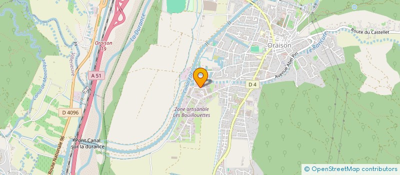 localisation de l'entreprise SCI RANCURE à ORAISON