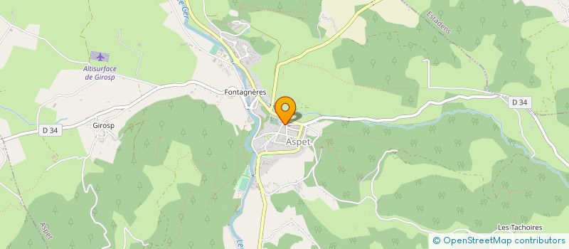 localisation de l'entreprise SCI RANDO à ASPET