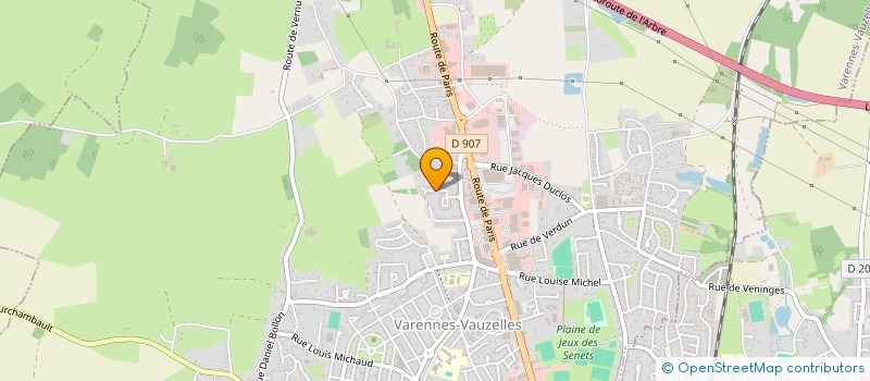 localisation de l'entreprise SCI RANEL  VARENNES VAUZELLES