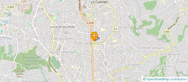 localisation de l'entreprise SCI RANELAGH MASSENA à LE CANNET