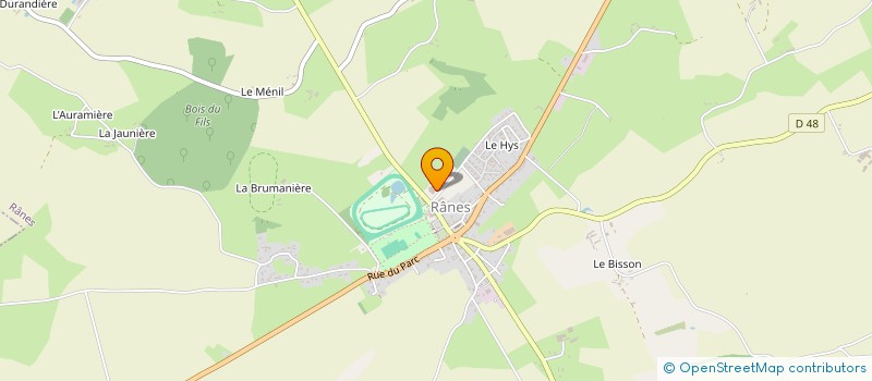 localisation de l'entreprise SCI RANES 61 à RANES