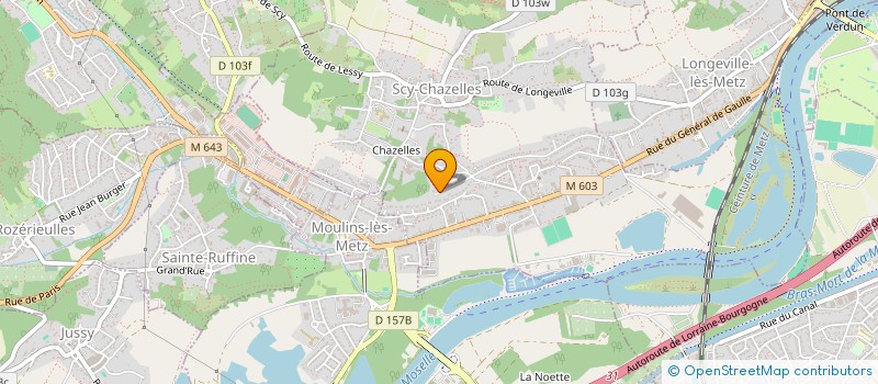 localisation de l'entreprise SCI RANGEARD AT  SCY-CHAZELLES