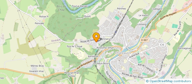 localisation de l'entreprise SCI RANNOU-QUINTIN  CHATEAULIN