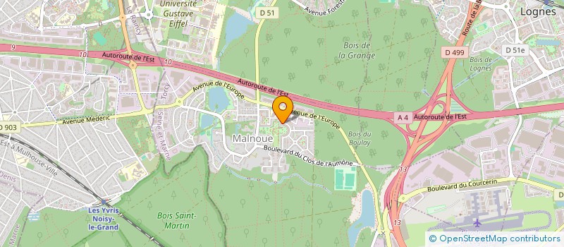 localisation de l'entreprise SCI RANOM  EMERAINVILLE