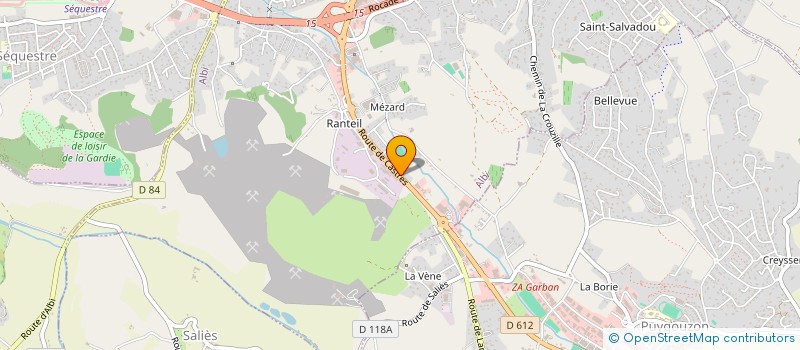 localisation de l'entreprise SCI RANTEIL à ALBI