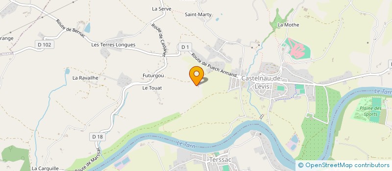 localisation de l'entreprise SCI RANTEIL LP à ROUFFIAC