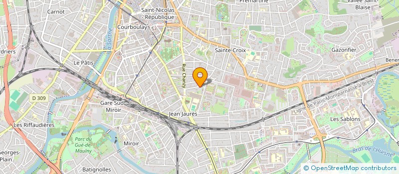 localisation de l'entreprise SCI RANVIER FAUCILLE  LE MANS