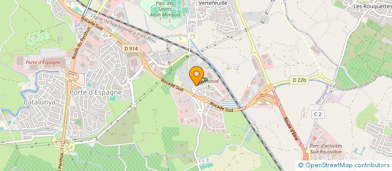 localisation de l'entreprise SCI RAOUEST  PERPIGNAN