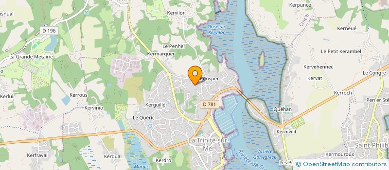 localisation de l'entreprise SCI RAOULT  LA TRINITE-SUR-MER