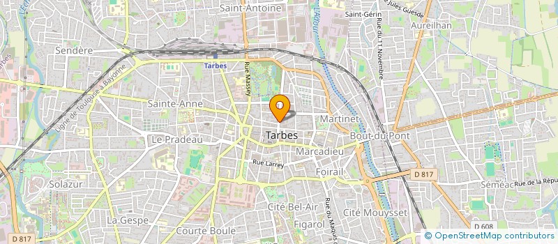 localisation de l'entreprise SCI RAOUX ET FILS  TARBES