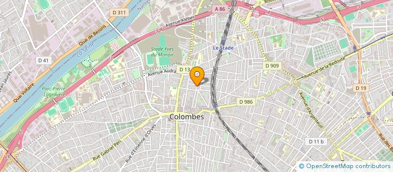 localisation de l'entreprise SCI RAPEBACH SABY à COLOMBES