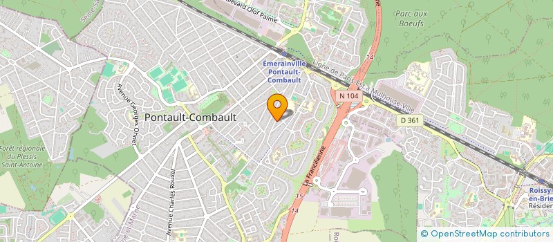 localisation de l'entreprise SCI RAPHA  PONTAULT-COMBAULT