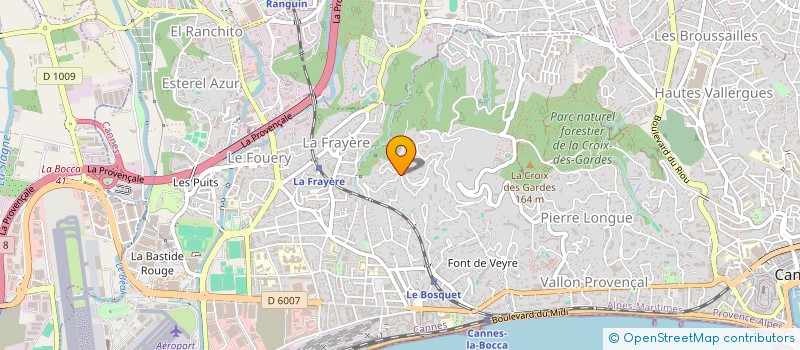 localisation de l'entreprise SCI RAPHAEL à CANNES