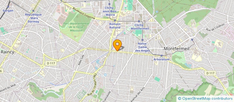 localisation de l'entreprise SCI RAPHAEL à MONTFERMEIL